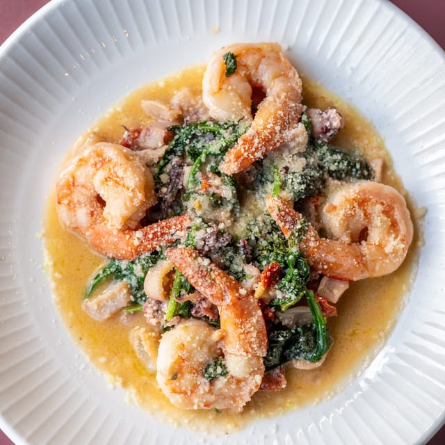 Sautéed Calamari & Shrimp (Gluten Free).