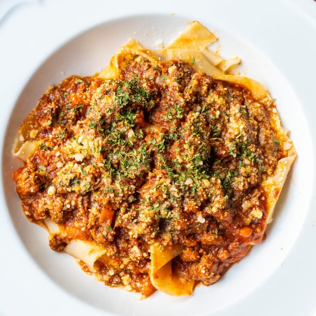 Pappardelle Bolognese.