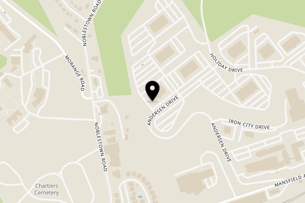 Map showing the location of Cucina Vitale on 661 Andersen Dr #100 in Pittsburgh